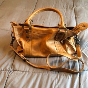 Frye satchel w/crossbody strap